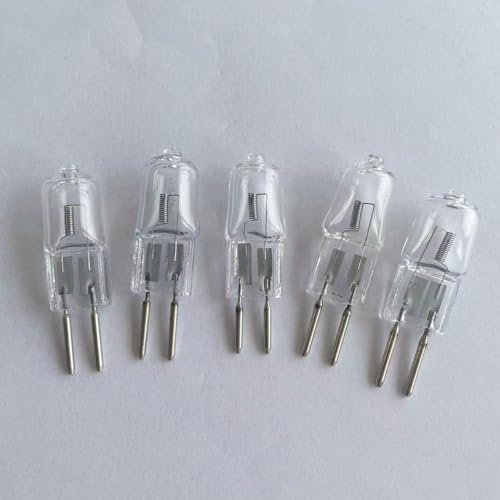 WYLIELAMSH Halogen Leuchtmittel 5PCS GU5.3 Double pin Base Lichter Für Heimdekoration Warmweiß Lampe Halogenlampe G5.3,12V-75W
