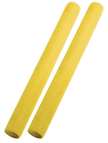 2 Pieces Relay Baton Foam Track Field Relay Baton Track and Field Relay Batons Field Race Track Baton Field Race Batons Race Equipments, Yellow