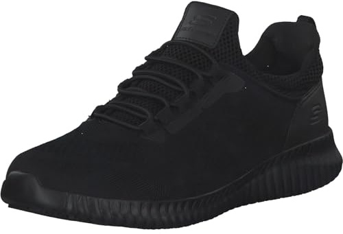 Skechers Men's Cessnock Sneaker, Black Textile Water and Stain Repellent, 9 UK
