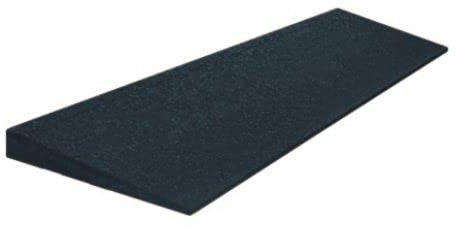 Vivol Fallschutzmatten Anlaufkante 45 mm 75 x 25 cm - Bequem begehbar, befahrbar und mit Tüv … (Schwarz)