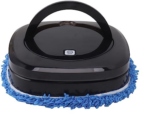 Robot Serpillère, Robot Laveur de Sol Automatique avec Réservoir d'eau, Moteur à Haut Rendement, Nettoyage Rotatif à Forte Pression, pour Panneaux de Bois, Marbre, Carrelage,