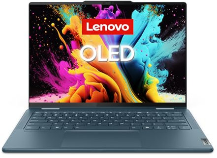 Lenovo Yoga 7 2-in-1 Convertible AI Laptop | 14 2.8K WUXGA OLED Display | Intel Core Ultra 7 155H | 32GB RAM | 1TB SSD | Intel Arc Grafik | Windows 11 Home | QWERTZ | blau | 3 Monate Premium Care