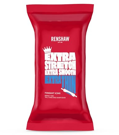 Renshaw Extra Fondant Blue 1kg - Extra Elastisches Rollfondant mit Vanillegeschmack, Perfekt zum Einkleiden von Kuchen Torten - Blau - 1 kg