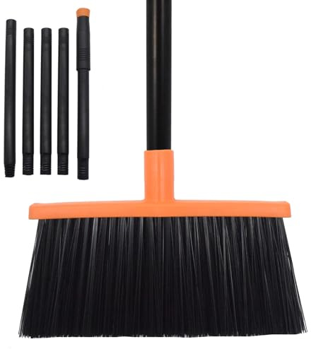 Xifando Robuster, Verstellbarer Winkelbesen mit 142,2 cm Stahlgriff, ideal für Zuhause, Garage, Küche, Bad, Büro und Außenbereich, langlebiges und effizientes Reinigungswerkzeug für Harte Böden
