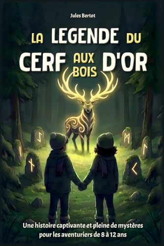 La Légende du Cerf aux Bois d’Or: Livre pour enfants de 8 à 12 ans — Un roman d'aventure captivant plein de mystères pour garçons et filles — Histoire fantastique illustrée