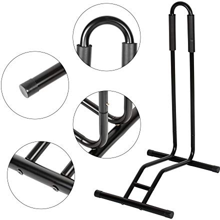 RASENFREUND Easy Support d'exposition pour vélo jusqu'à 6 cm - Noir - Support de rangement pour vélo jusqu'à 28 - Pieds antidérapants - Support pour vélos/vélo électrique/support d'entretien
