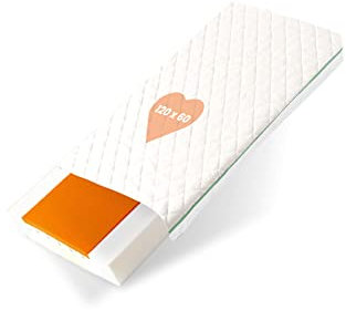 BestCare Visco Baby Kindermatratze Babymatratze Matratze Kaltschaummatratze 60x120 x11cm Viskoelastische Memory-Schaum waschbarer Aloe Vera Bezug Standard 100 by Oeko-TEX