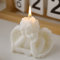 2 pezzi Angelo candela profumata soia candela decorativa carina candela bianca angelo candela torta candela estetica fatta a mano per la decorazione della casa camera da letto bagno uso di