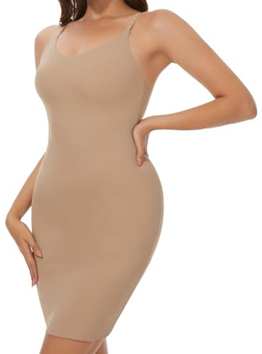 SLIMBELLE Vestido Moldeador con Tirantes Ajustables Body Reductor Mujer Elásticas Body Shaper Dress