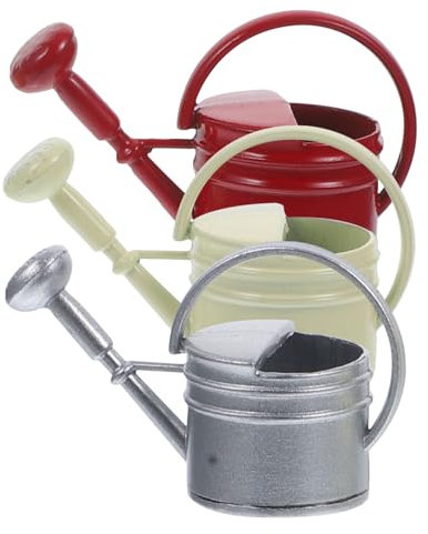 UPKOCH 3St Puppenhaus Gießkanne Puppen für Puppenhaus Wohnkultur Spielzeug für Kinder kinderspielzeug Wasserkocher Kamindekor Mini-Gartenbewässerungstopf Miniatur-Gartengießtöpfe