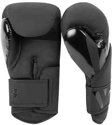 Venum Challenger 4.0 Guanti da Boxe, Nero-nero - 12 Oz