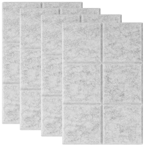 4 Pièces Tableau D'affichage en Feutre,Tableau Mémo,Tableau Liege,Tableau d'Affichage,Tableau en Liège,Tableau en Feutre,pour Murs de Photos,Tableaux D'affichage,Tableaux Mémo,30 x 20cm(Gris)