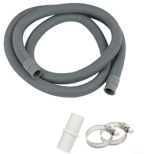 Evita di allungare eccessivamente con la nostra soluzione flessibile per lavatrice e tubo di scarico della lavastoviglie da 2 m (1 m)