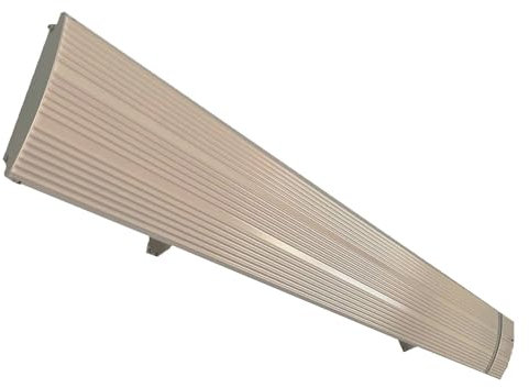 Mpc Marbella 1500w Calentador Cerámico Infrarrojo Blanco Sin Emisión De Luz Elemento Calefactor De Aleación De Aluminio Extruido Recubrimiento Cerámico Mando a Distancia Ip65