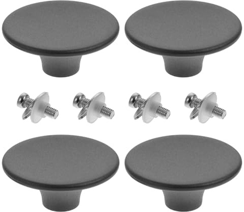 Hemobllo Bouton Couvercle Casserole 4 Pièces En Bakélite Résistante À La Chaleur Poignée De Rechange Pour Couvercles De Casseroles Woks Soupes Et Pots À Vapeur Surface Lisse 2.05X2.05X0.87In