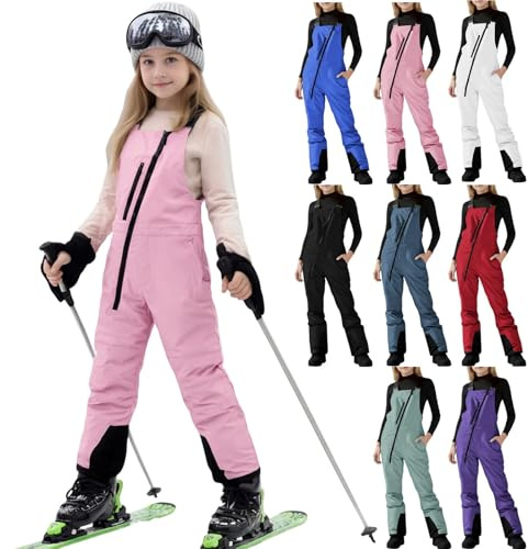 Kids Snow Pants Insulated Waterproof Windproof Snowboarding Ski Pants Winter Warm Outdoor Sports Snow Bibs Activewear