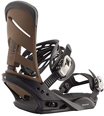 Burton M Mission Braun-Schwarz, Herren Snowboard-Bindungen, Größe M - Farbe Black - Mocha