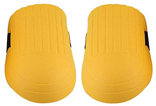 1 Paar Garten-Knieschützer EVA-Knieschützer Knieschutzausrüstung Rutschfeste Knieschoner mit verstellbaren Trägern für den Bau von Gartenböden(Gelb)