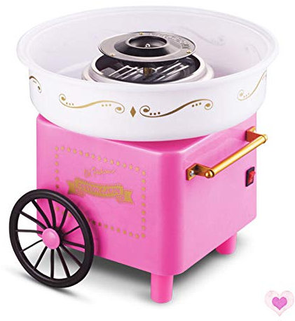Sarah Macchina per Zucchero Filato Macchina per Zucchero Filato in PP, Mini Macchina per Zucchero Filato Mini Macchina per Zucchero Filato Zucchero Filato(Rosa)