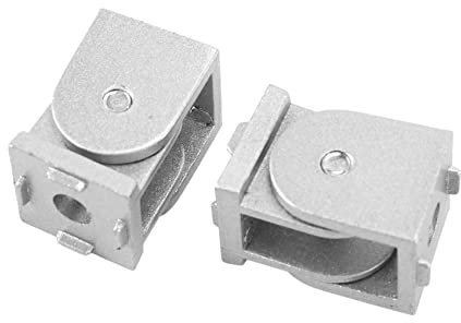 Lot de 2 connecteurs d'articulation à pivot flexible en alliage pour UE Profil en aluminium d'extrusion 2020