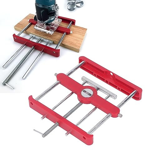 Plantilla De Mortaja Y Espiga Para Enrutador, Plantilla De Espiga Autocentrante, Localizador De Punzones, Guía De Broca, Plantilla Para Espigas, Plantilla De Taladro Elíptico Para Carpintería, Kit De