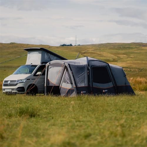 Vango Versos Air Driveaway Awning - Inflatable Campervan Motorhome Awning with Annexe & Canopy (Low (180-210cm))