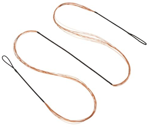 PATIKIL Bow String Replacement,12 Strands Recurve Bowstring for AMO 57 Traditional Recurve Bow, Black Orange