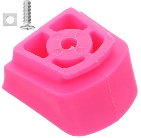 FUNOMOCYA Freno para Patines Infantiles de Goma y Acero Inoxidable Rosa, Tope de Seguridad Antideslizante para Patines en Línea y Roller para Niños