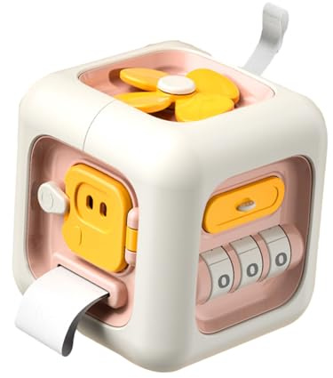 Busy Cube Toy,Early Development Fine Motor Skills Travel Game - Busy Activity Cube Toys,for Boys Girls Birthday Holiday Festive Airplane Classroom