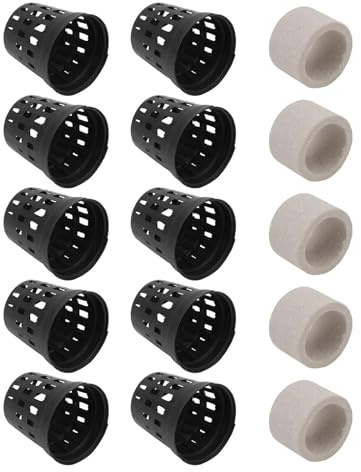 KESYOO Accesorio para Pecera 15 Anillos de Fijación para Plantas Acuáticas y Tazas de Plantación, Anillo Fijo y Vasos para Decorar