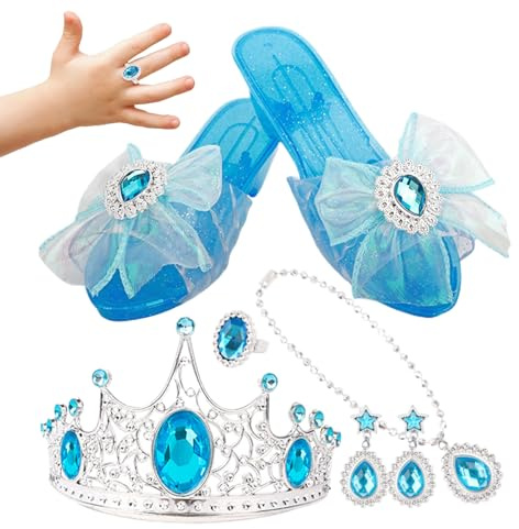 Genérico Zapatos de Disfraz de - Tacones Antideslizantes de Juego con Pendientes | Zapatos de Juego de Rol - para de Pendientes, Cumpleaños, Vacaciones, Actuaciones Escénicas, Uso