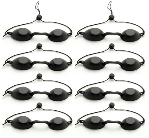 8 Piezas Gafas Solarium, Gafas De Bronceado De Seguridad, Protector Ocular Para Rayos Uva Para Camas Solares Y Salones De Belleza