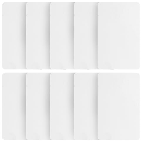 Operitacx 10 Unidades Tarjetas Limpiadoras Reutilizables para Lectores de Tarjetas y Terminales Pos, Accesorio de Limpieza Compatible Impresoras y Lectores, Embalaje Individual Blanco