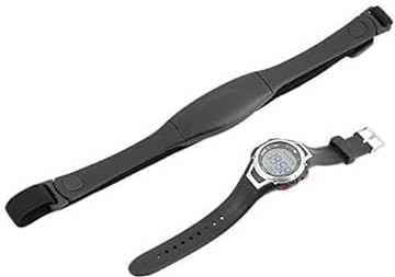 Reloj digital con monitor de frecuencia cardíaca con sensor de correa para el pecho, rastreador de fitness para correr y hacer ejercicio