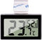Gellvann Reptile Thermometer & Hygrometer - Digital Temperature & Humidity Sensor Gauge With Hook (Black)
