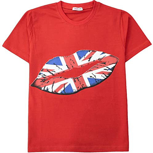 A2Z 4 Kids Girls Boys T Shirts England Football World Cup - T Shirt 550 Red 9-10