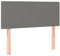 vidaXL Kopfteil, Bettkopfteil mit Holzbeinen, Höhenverstellbar Polsterkopfteil für Bett, Betthaupt Bettzubehör Schlafzimmer, Dunkelgrau 100x5x78/88 cm Stoff