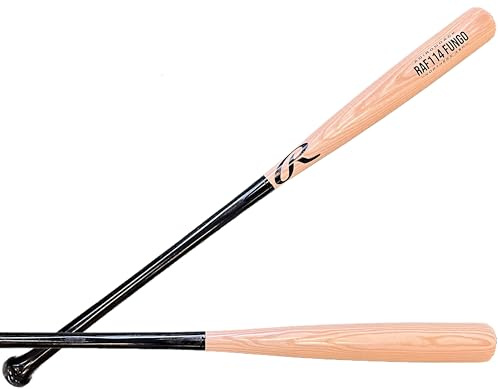 Rawlings | Wood FUNGO Training Bat | Baseball/Softball | Northern Ash | 35 | 2025 - Black/Natural