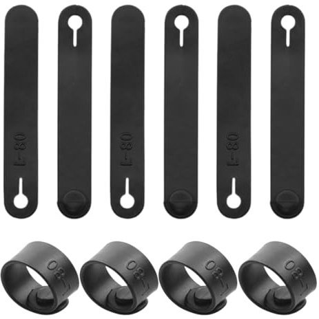 QEQSHQO 10pcs Fascette per Cable Organisateur per Cavi Fascette per Cavi in Gomma Supporto In Gomma Fascette Universali per Moto Auto Prodotto Meccanico Cavo Caricabatterie Domestico