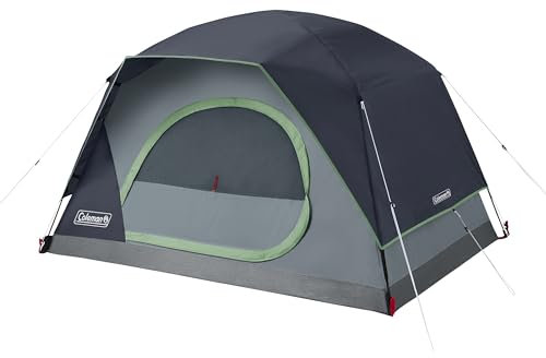Coleman Skydome Tent with 5 Minute Setup, 2/4/6/8-Person Weatherproof Tent with Rainfly & Carry Bag, 20% More Headroom Than Traditional Canopies
