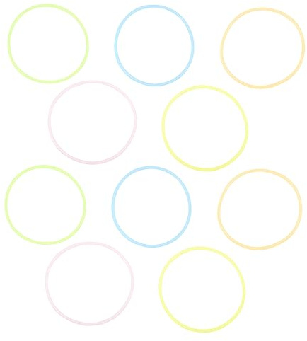 BESPORTBLE 10 Braccialetti Elastici in Silicone Comodi da Indossare Design Retrò Fluorescente per Feste e Bridal Shower, Accessori Versatili per Tutti