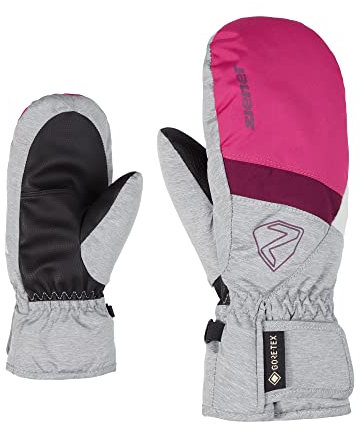 Ziener Mädchen Levin GTX Mitten Junior Ski-fäustling/Wintersport | Wasserdicht, Atmungsaktiv, pop pink/Light Melange, 3