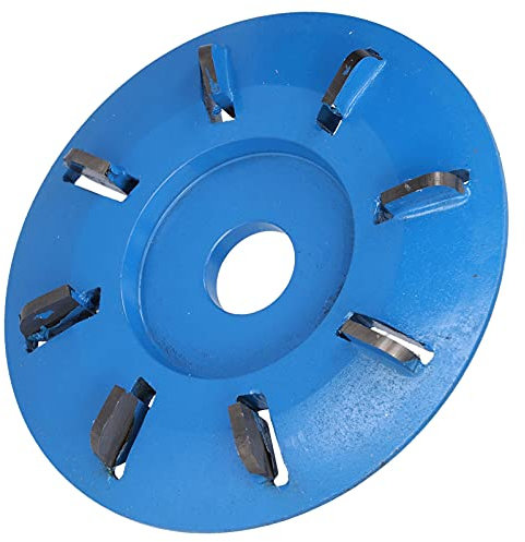 SYNYEY Fresa de arco, resistencia al desgaste del disco de talla de madera 8 dientes eliminación rápida de virutas para acabado de cepillado de grabado de acero al carbono 45#