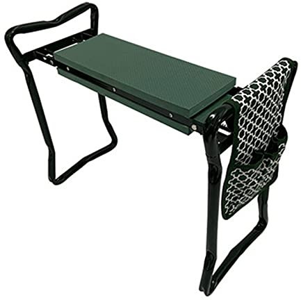 Garten-Kniehocker, faltbar, tragbarer Garten-Kniehocker für die Gartenarbeit, kann angepasst werden, um als Bankhocker, Stuhl oder Kniebank, gepolsterter Polstersitz zu verwenden – wird mit einer W