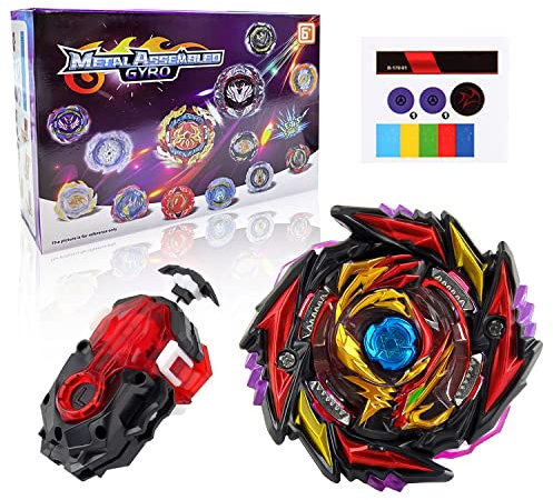 Bey Burst Turbo Blade Set, Bey Metal Fusion Blade mit Starter, Kampfkreisel Geschenk für Weihnachten, Geburtstag, Kinder Spielzeug für Kinder ab 6 Jahren, Gift Sets for Children