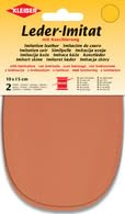 Kleiber Imitation Leather Sew-on Patches - Faux Leather Elbow & Knee Repair - 10 x 15cm - 1 Pair (2 Patches) – Orange