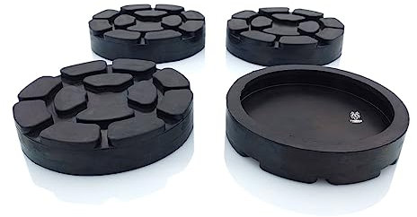 TYGERIX® Lot de 4 tampons à oreillette à colonnes de 100 mm | parfaite adhérence | excellente adhérence | anti-vibrations | pour ponts élévateurs à bras Ravaglioli Sirio et autres