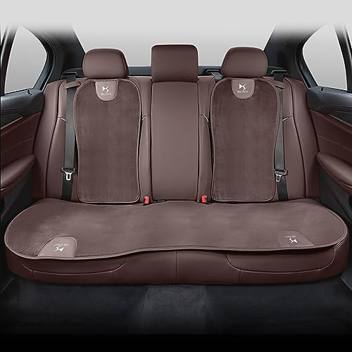 NURCIX Housse de Protection antidérapante en Cachemire Dossier de siège de Voiture pour DS Spirit DS4S DS5 5LS DS3 DS4 DS6 DS7 DS9 Wild Rubis Deesse,Mocha Brown-7pc
