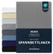Dreamzie Premium Spannbettlaken 80x200 cm, Spannbetttuch für Dicke Matratzen bis zu 12 cm, Bettlaken 100% Jersey Baumwolle, 150 g/m², Oeko-TEX Zertifiziert - Anthrazit