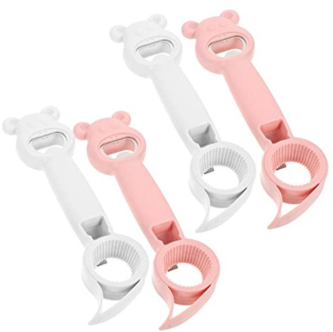 COLLBATH 4 Pezzi Apribottiglie Anti-scivolo Resistente Usura Cavatappi Per Birra Vino Casa Lattine